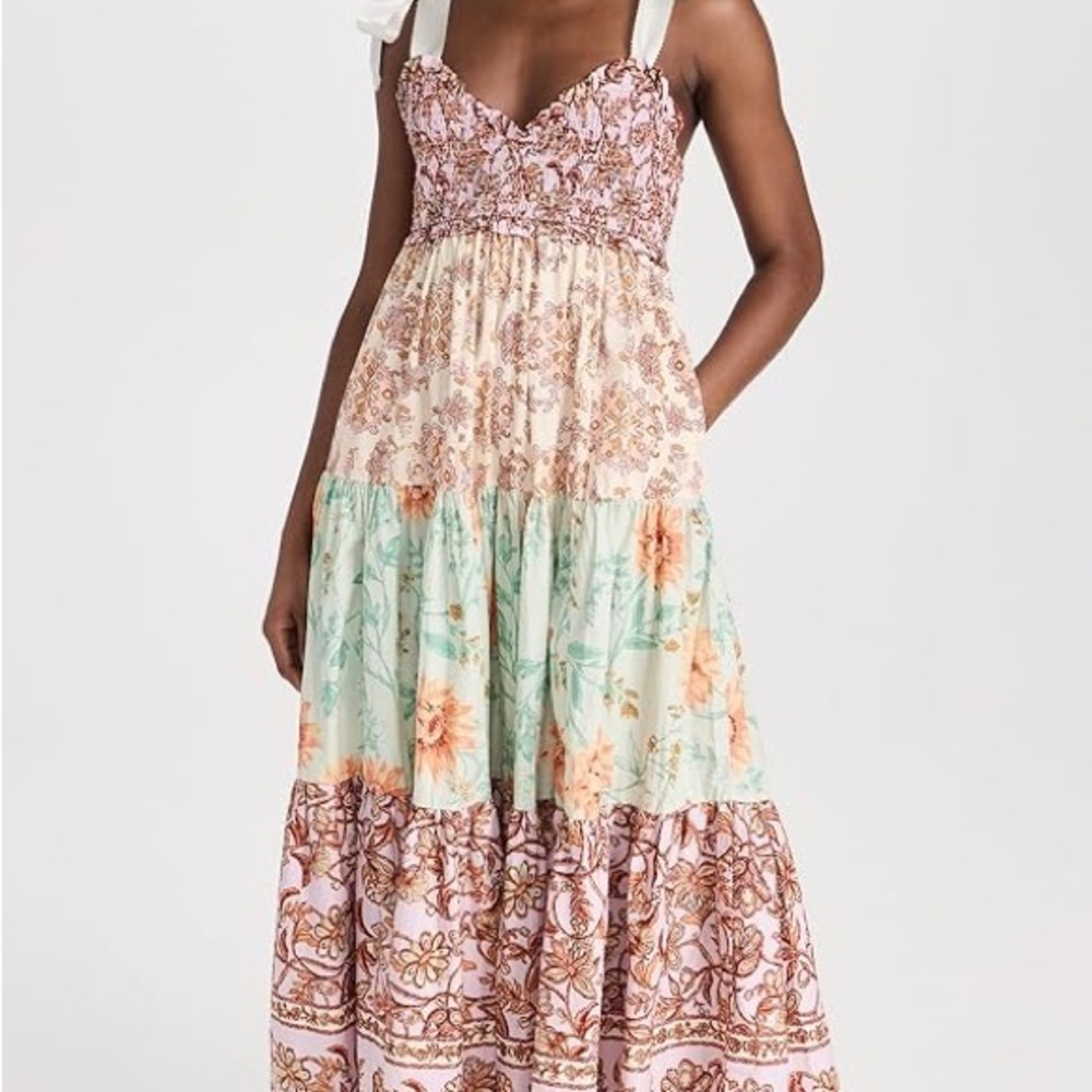 NWOT Free People Bluebell Maxi Dress Lilac Combo